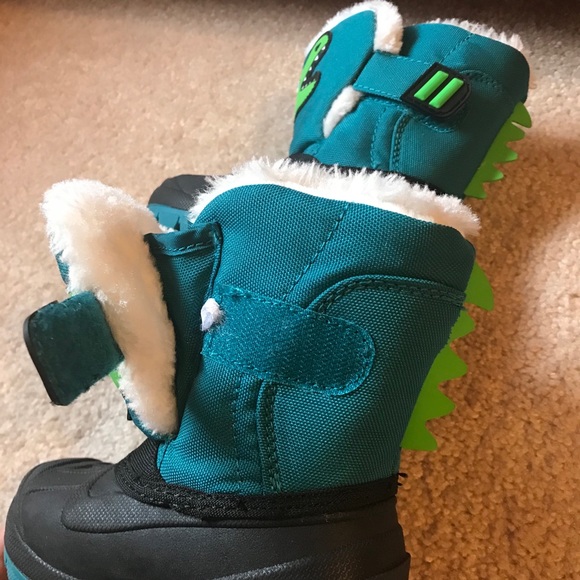 Cat & Jack Snow boots - T-Rex Toddler 5 - Picture 7 of 9